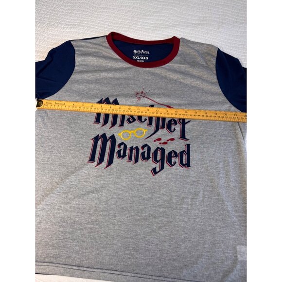 Harry Potter Mens Mischief Managed Pajama Set Long Sleeve Top&Pants SZ L-XXL? - Picture 7 of 8